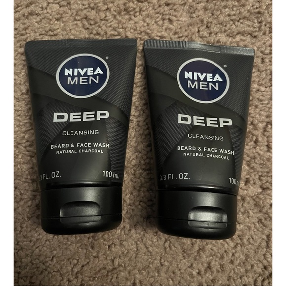 2 Brand New Nivea Men Deep Cleansing for beard & face wash - Picture 1 of 2
